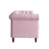 Chesterfield - Velvet Sofa 84.65" For Living Room - Pink - Image 8
