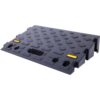 Heavy Duty Plastic 4" High Portable Automotive Curb Ramp For Cars & Wheelchairs Interlocking Design - Black - Image 8