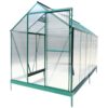 6.3'x12.2'x7' Polycarbonate Greenhouse, Heavy Duty Outdoor Aluminum Walk-In Green House Kit With Rain Gutter, Vent And Door For Backyard Garden - Green - Image 18