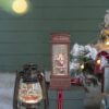 Christmas Lighted Water Spinning Phone Booth With Santa On Phone, 3*AA Batteries Required - White / Red - Image 10