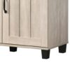 Corby - Oak Finish 3 - Door Shoe Cabinet - Dusty Gray - Image 2