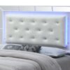 Elegant Contemporary Bed - Silver Champagne - Image 6