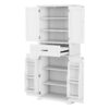 Bathroom Storage Cabinet With Multi Functional Storage Space, Drawer With Slide Rails, Adjustable Shelf - White - Image 17
