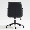 Office Chair, Mid Back Home Office Desk Task Chair With Wheels And Arms Ergonomic Computer Rolling Swivel Chair With Padded Armrest - Black - Image 6