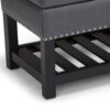 Lomond - Storage Ottoman Bench - Stone Gray - Image 5