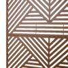 Freestanding Decorative Privacy Screen For Deck Balcony Patio, Metal Privacy Screen - Brown - Image 9