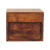 Solis - 2 Drawer Wall Mounted Nightstand - Brown - Image 8