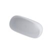 Freestanding Bathtub Resin Stone Soaking Bathtub Solid Surface Modern Tubs With Overflow And Pop-Up Drain - Matte White - Image 8