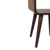 Mini Curved Nightstand With Lower Slot - Walnut - Image 9