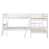 Twin L-Shaped Bunk Bed With Ladder - White - Image 4