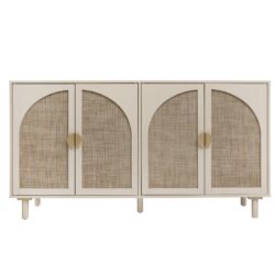 4 Door Cabinet, Suitable For Bedroom - Natural