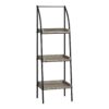 Etagere Bookcase Corner 3 Tier For Office - Taupe - Image 2