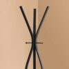 Coat Rack, Hall Tree, Free Standing, 3 Hooks For Entryway, Contemporary & Modern - Black - Image 4