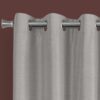 2 Pieces Set, Curtain Panel, 100% Blackout, Grommet, Versatile Use - Silver - Image 2