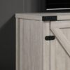 Salma - Wide TV Stand With 2 Open Shelves And 2 Cabinets - Dusty Gray - Image 2