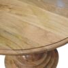 Round Turned Dining Table - Oak - Image 6