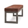 Casey - Ottoman Bench - Distressed Saddle Brown - Image 5