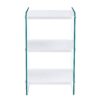 Simple Elegant Bedside Table With Storage Function And Tempered Glass - White - Image 13