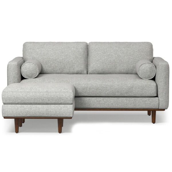 Morrison - Upholstered Sofa And Ottoman Set - Mist Gray
