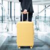 Set 3 Pieces 20" / 24" / 28" Abs Spinner Wheel Luggage, Matching Color, With Combination Lock - Yellow - Image 10