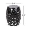 Metal End Table Large - Black - Image 3