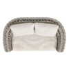Everly - Frame Barrel Deep Seating Patio Loveseat Sofa Axroma Olefin - Oat Beige - Image 3
