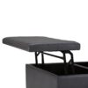 Ellis - Coffee Table Storage Ottoman - Stone Gray - Image 6