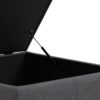 Gabbie - Square Coffee Table Storage Ottoman - Gray - Image 7