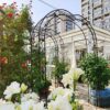Metal Garden Arch Assemble Freely With 8 Styles Garden Arbor Trellis Climbing Plants Support Rose Arch - Black - Image 3