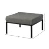 Rajni - Patio Set (1 Armed Chair, 1 Ottoman) - Gray - Image 10