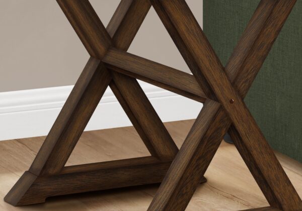 Accent End Table, Square, Transitional - Walnut