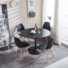 Dining Room, Living Room Chair, (Set of 2) - Black - Image 2