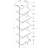 Etagere Bookcase Ladder 5 Tier For Office - White - Image 12