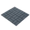 Interlocking Deck Tiles, 44 Pack Patio Deck Tiles, Waterproof Outdoor Use, Polypropylene, 12 X 12" - Dark Gray - Image 4