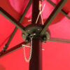 15 X 9 Ft Large Double Sided Rectangular Outdoor Twin Patio Market Umbrella With Light And Base - Red - Image 10