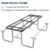 Expanded Metal Rectangular Picnic Table - Black - Image 5