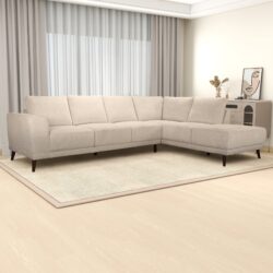Amara - Right Sectional Sofa - Cream