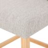 Vienna - Contemporary Tufted Wingback Counter Stools, (Set of 2) - Light Gray / Natural - Image 14