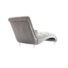 Velvet Chaise Lounge Indoor, Button Tufted Upholstered Chair With Pillow - Beige - Image 13