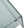 Modern Tempered Glass TV Stand With Shelf And Open Back Design - Clear - Image 11