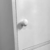 3 Door Storage Utility Cabinet Entryway Living Room Garage Hallway Bathroom Knob Handle - White - Image 3