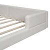 Queen Size Upholstered Platform Bed With 2 Reading Lights - White - Image 6