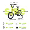 Kids Bike, 16" Kids' Bicycle With Training Wheels For Boys Age 4-7 Years - Yellow - Image 5