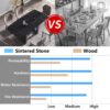 70.87" Modern Artificial Stone Dining Table, Can Accommodate 6-8 People - Black - Image 11