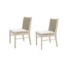 Cordoba - Dining Chair (Set of 2) Comfortable Armless Chairs - Beige - Image 9