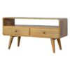 Curved Media Unit - Oak - Image 2