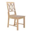 Topmax - 5 Piece Rustic Extendable Dining Table Set Round Trestle Table And 4 Cross Back Dining Chairs For Kitchen, Dining Room - Natural - Image 21