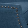 Westeros - Wing Back Fabric Upholstered Recliner - Navy Blue - Image 13