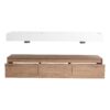 Contemporary Wall Mounted Bathroom Vanity With Dual Resin Sink And Soft Close Drawer - Imitative Oak - Image 15