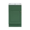 18" Bathroom Vanity With Sink, & Ceramic Cabinet With Adjustable Shelf - Green - Image 16